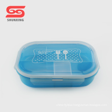 5 compartment plastic airtight school lunch box for kids